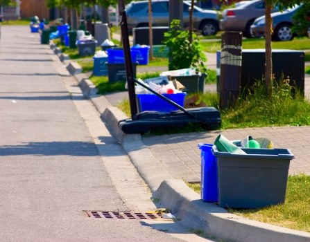 Various types of waste sorted for recycling in Camdentown